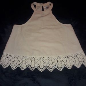 Cream colored summer crop top